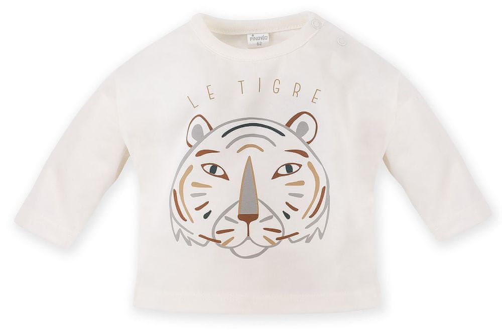 PINOKIO chlapčenské tričko Le Tigre 1-02-2109-410-EC 74 smotanová